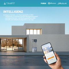 APsystems EZHI + EZ1M Set: Insel- & Hybrid-System + 5 kWh / 10 kWh Speicher + 1820W (4 × 455W) Bifacial Glas Full Black Modulen + AC Leistung 2800W