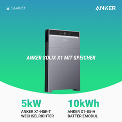 Anker SOLIX X1-H5K-T 5 kW Wechselrichter mit Speicheroption - Ihr Schritt in Richtung Energieunabhängigkeit