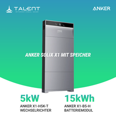 Anker SOLIX X1-H5K-T 5 kW Wechselrichter mit Speicheroption - Ihr Schritt in Richtung Energieunabhängigkeit