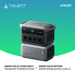 Anker SOLIX C2000 Gen 2 Tragbare Powerstation, optional mit Erweiterungsakku (0% MwSt. gem. § 12 Abs. 3 UStG)