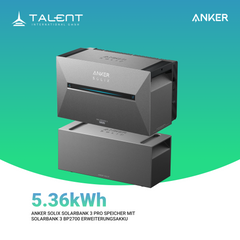 Anker SOLIX Solarbank 3 Pro + BP2700 Erweiterungsakku ( Optional mit Smart Meter )