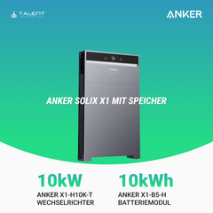 Anker SOLIX X1-H10K-T 10kW Wechselrichter mit Speicheroption - Ihr Schritt in Richtung Energieunabhängigkeit