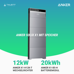 Anker SOLIX X1-H12K-T 12kW Wechselrichter mit Speicheroption - Ihr Schritt in Richtung Energieunabhängigkeit