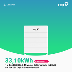 Fox ESS DQ6.6 Hochvolt-Speicher mit Master-BMS & Slave-Modulen L3 - L14 ( 19,86kWh bis 92,68kWh)