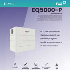 Fox ESS EQ5000-S-P 4.97kWh LFP Erweiterungsmodul (Slave) Hochvolt-Speichersysteme *2026 Version