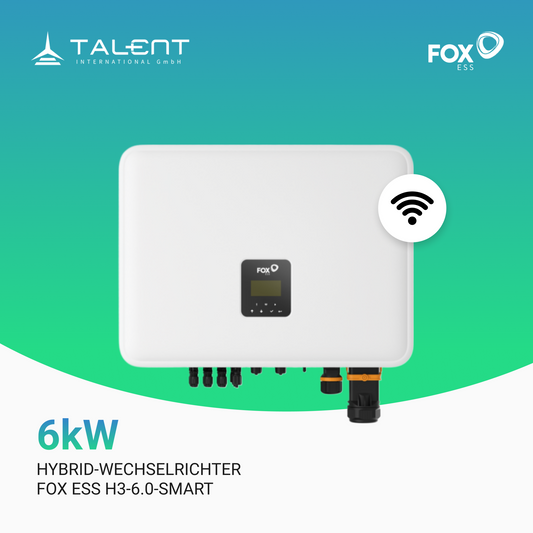 Fox ESS 6kW Hybridwechselrichter H3-6.0-Smart 3-phasig Hochspannung
