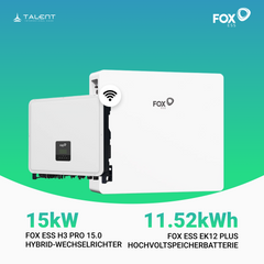 Fox ESS H3-Pro-15.0 15kW Hybridwechselrichter mit EK12 Hochvoltspeicherbatterie 11.52kWh