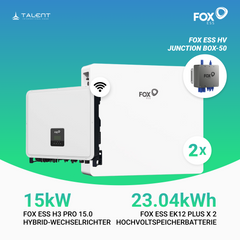Fox ESS H3-Pro-15.0 15kW Hybridwechselrichter mit EK12 Hochvoltspeicherbatterie 11.52kWh