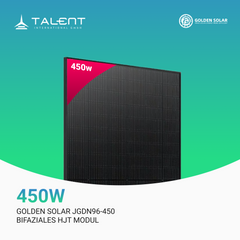 Golden Solar 450W JGDN96-450 HJT Bifacial Glas PV Modul Full Black