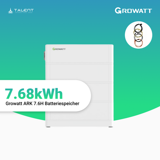 Growatt ARK 7,6H Batteriespeicher 7,68kWh - Komplettsystem für SPH & SPA-Serie