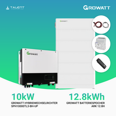 Growatt Komplettset SPH10000TL3-BH-UP 10kW mit 12,8kWh ARK 12.8H Batteriespeicher