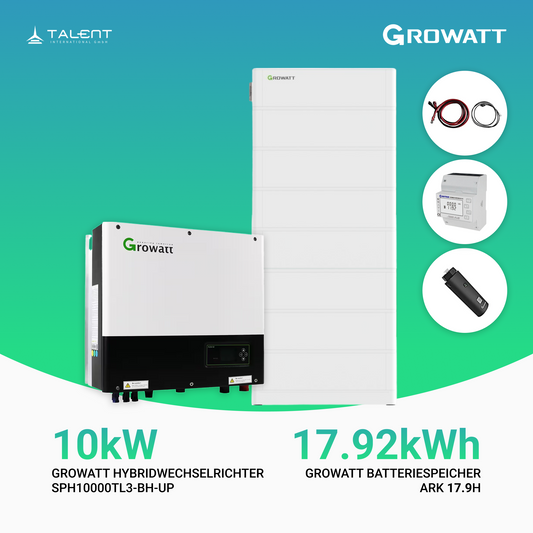 Growatt Komplettset SPH10000TL3-BH-UP 10kW mit 17,92kWh ARK 17.9H Batteriespeicher