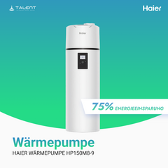 Haier Brauchwasser Wärmepumpe HP150M8-9, 149L A+ - R290 Kältemittel – Effiziente Warmwasserlösung