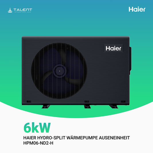 Haier Hydro-Split Luft-Wasser-Wärmepumpe Außeneinheit 6 kW, inkl. Erstinbetriebnahme - HPM06-ND2-H