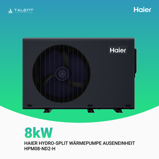Haier Hydro-Split Luft-Wasser-Wärmepumpe Außeneinheit 8 kW, inkl. Erstinbetriebnahme - HPM08-ND2-H