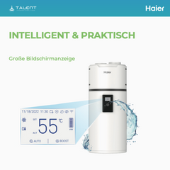 Haier Brauchwasser Wärmepumpe HP150M8-9, 149L A+ - R290 Kältemittel – Effiziente Warmwasserlösung