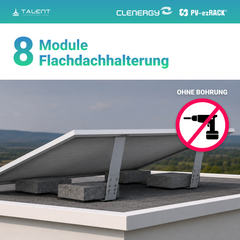 3840W Balkonkraftwerk mit Speicher - 8x 480W Aiko Full Black Glas-Glas bifazial Modul & Anker Solix Solarbank 3 Pro