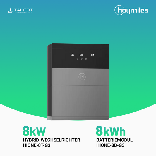 Hoymiles - HiOne-8T-G3 8kW Hybrid-Wechselrichter dreiphasig und 8kWh Speicher ALL-IN-ONE BESS Energiespeichersystem