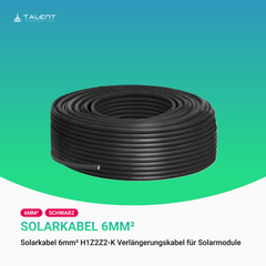 Solarkabel 6mm² H1Z2Z2-K Verlängerungskabel für Solarmodule
