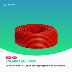Solarkabel 6mm² H1Z2Z2-K Verlängerungskabel für Solarmodule