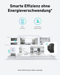 3000W Balkonkraftwerk mit Speicher - 6x 500W Full Black bifazial & Anker Solix Solarbank 3 Pro