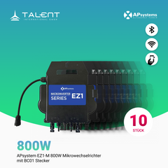 APsystems Mikro Wechselrichter EZ1-M 800W inkl. Wi-Fi und Bluetooth（10 Stück Stafelpreis）