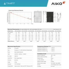 PV Komplettset 12 kWp - 26 × AIKO 465W Full Black & Anker X1-H12K-T mit Speicheroption & Unterkonstruktion