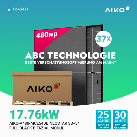AIKO 485W Full Black AIKO-A485-MCE54Db Neostar 3S+54 Palettenpreis (37 Stk.)