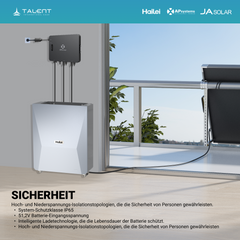APsystems EZHI + EZ1M Set: Insel- & Hybrid-System + 5 kWh / 10 kWh Speicher + 1820W (4 × 455W) Bifacial Glas Full Black Modulen + AC Leistung 2800W
