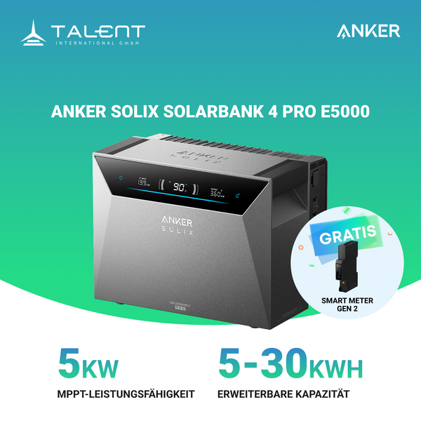 Anker SOLIX Solarbank 4 E5000 Pro Speicher | jetzt auf Lager & sofort lieferbar