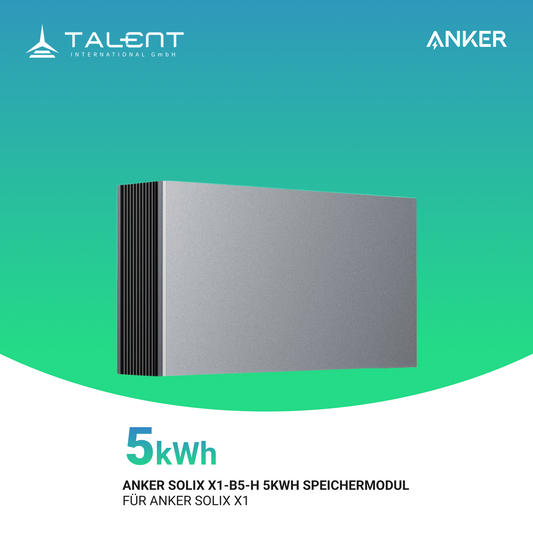 Anker SOLIX X1-B5-H 5kWh Speichermodul - Für Anker SOLIX X1