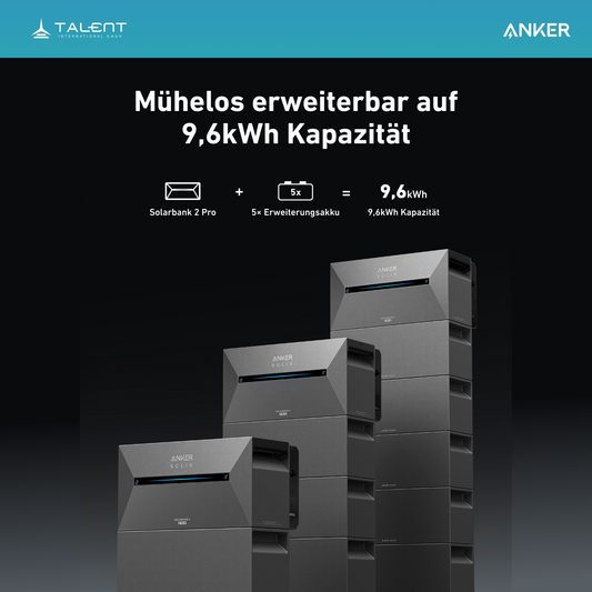 Anker SOLIX Solarbank 3 Pro + BP2700 Erweiterungsakku ( Optional mit Smart Meter )