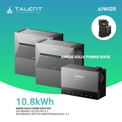Anker SOLIX Power Dock Multisystem mit 2x Solarbank 3 Pro  ( Optional mit BP2700 Erweiterungsakku & Smart Meter )