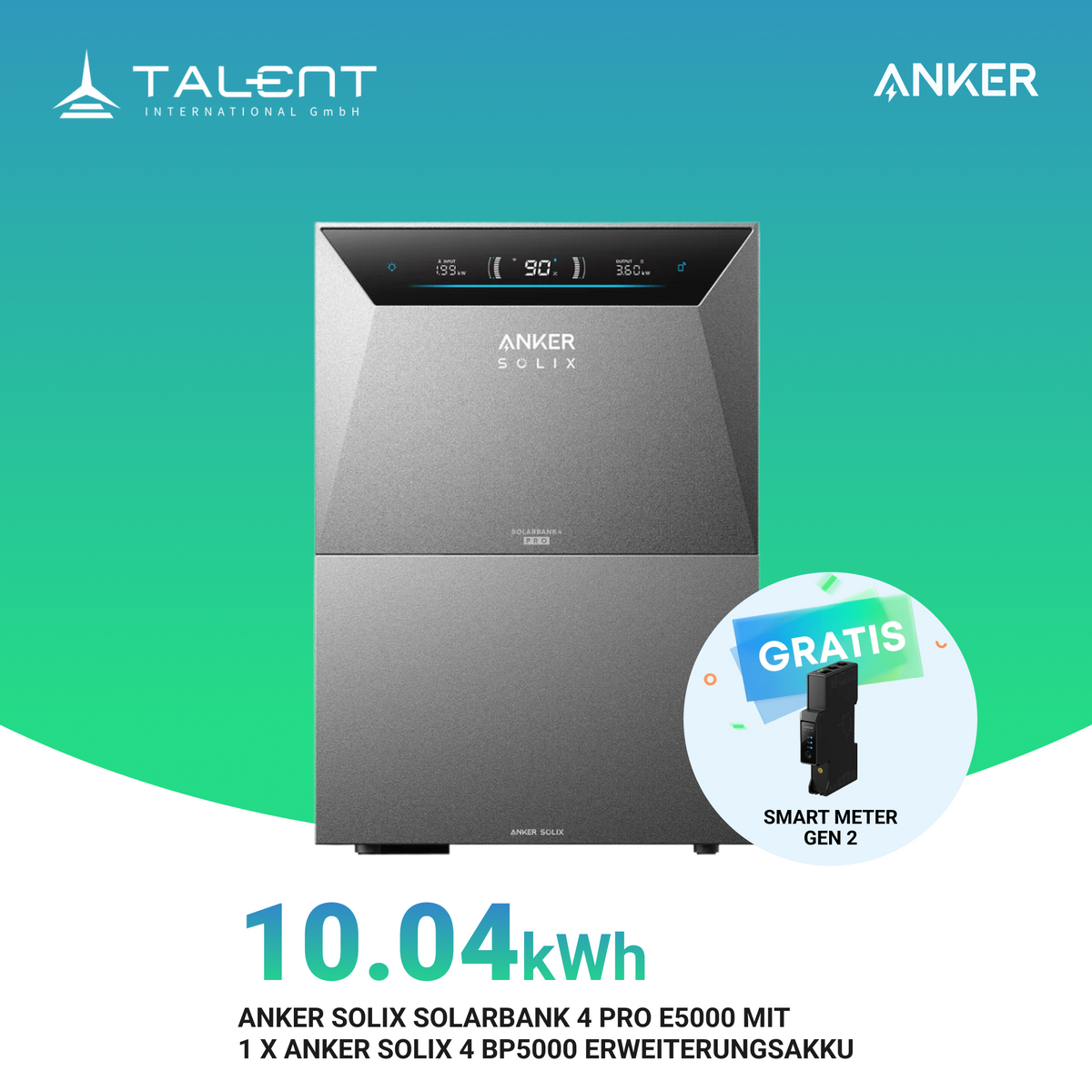 Anker SOLIX Solarbank 4 E5000 Pro Speicher & BP5000 Erweiterungsakku | jetzt auf Lager & sofort lieferbar