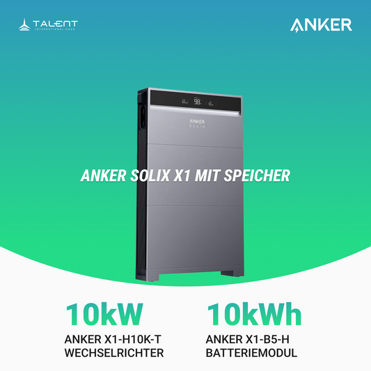 Anker SOLIX X1-H10K-T 10kW Wechselrichter mit Speicheroption -  Ihr Schritt in Richtung Energieunabhängigkeit