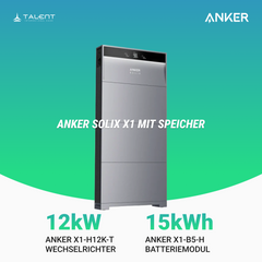 Anker SOLIX X1-H12K-T 12kW Wechselrichter mit Speicheroption -  Ihr Schritt in Richtung Energieunabhängigkeit