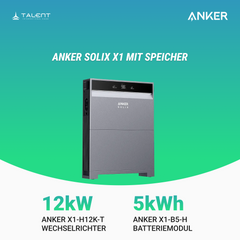 Anker SOLIX X1-H12K-T 12kW Wechselrichter mit Speicheroption -  Ihr Schritt in Richtung Energieunabhängigkeit