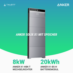 Anker SOLIX X1-H8K-T 8kW Wechselrichter mit Speicheroption -  Ihr Schritt in Richtung Energieunabhängigkeit