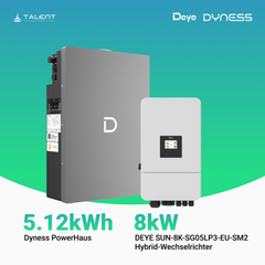 Deye Hybrid-wechselrichter SUN-8K-SG05LP3-EU-SM2 8kW + Dyness Powerhaus 5,12kWh / 10.24kWh Speicher