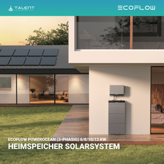 PV Komplettset 10.01 kWp - 22 × 455W Full Black & EcoFlow PowerOcean 10kW Hybrid Wechselrichter mit 10.24kWh LFP-Speichersystem (inkl. BMS)