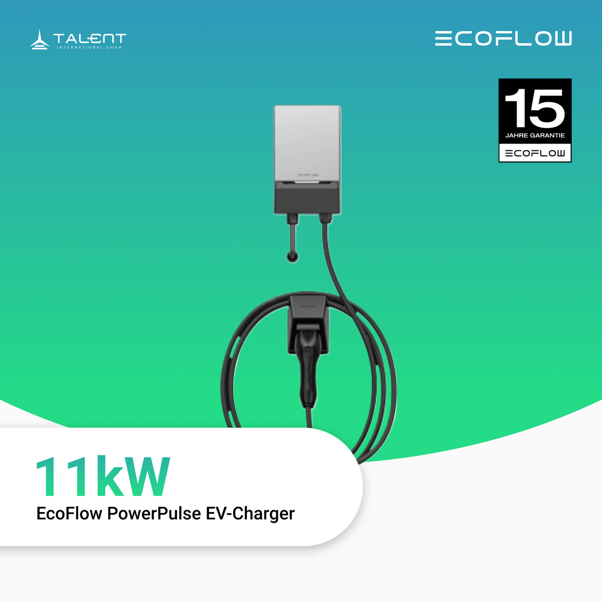 EcoFlow PowerPulse EV-Charger Wallbox 11 kW