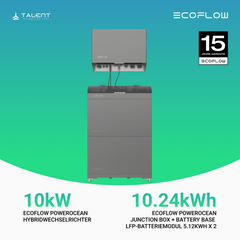 EcoFlow PowerOcean 10kW Hybrid Wechselrichter mit 10.24kWh LFP-Speichersystem (inkl. BMS)