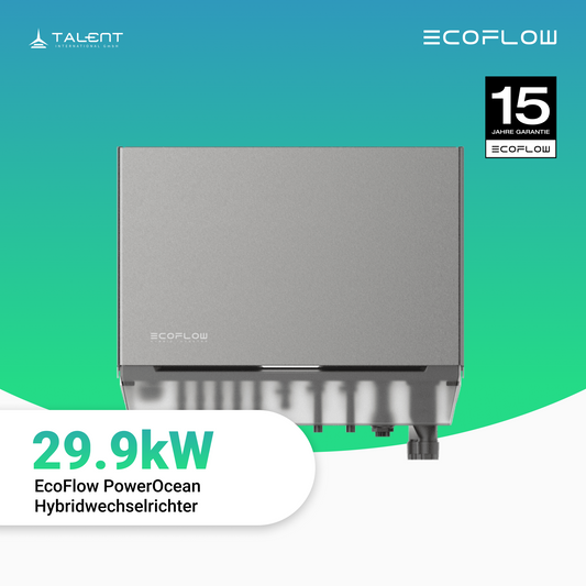 EcoFlow PowerOcean Plus 29.9kW Hybrid Wechselrichter 3-phasig Integrierter Smartmeter