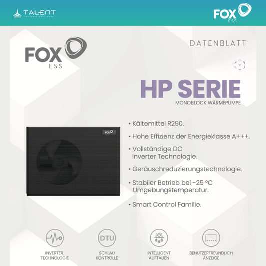 FOX ESS HP-Serie Monoblock Wärmepumpe HP3-10-E 10kW