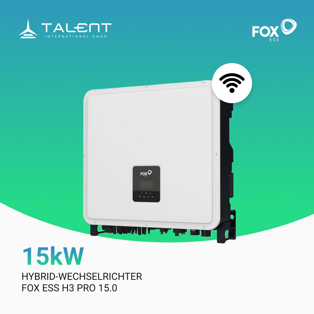 Fox ESS H3-Pro-15.0 15kW Hybrid Wechselrichter 3-phasig inkl. Wifi-Modul & Energiezähler