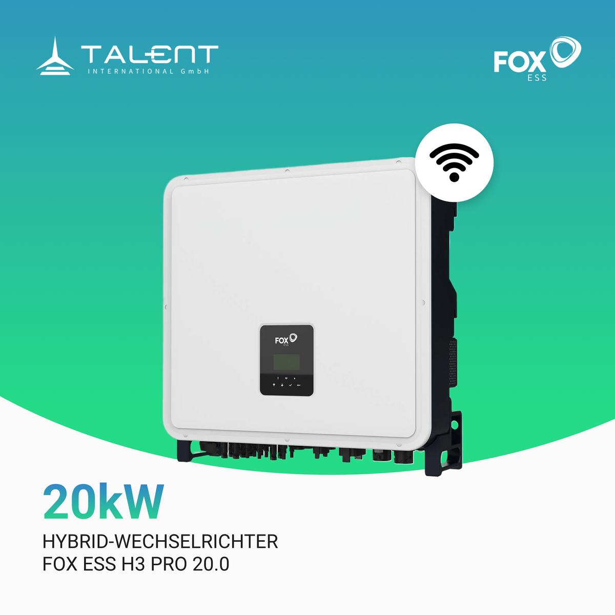 Fox ESS H3-Pro-20.0 20kW Hybrid Wechselrichter 3-phasig inkl. Wifi-Modul & Energiezähler