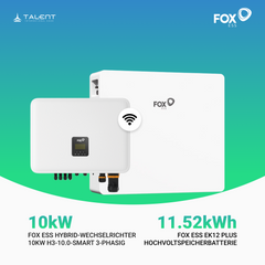 FOX ESS 10kW H3-10.0-Smart 3-phasig Hybridwechselrichter mit EK12 Hochvoltspeicherbatterie 11.52kWh