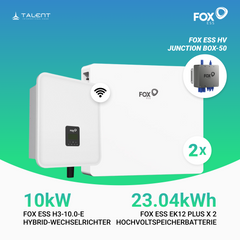 FOX ESS 10kW H3-10.0-Smart 3-phasig Hybridwechselrichter mit EK12 Hochvoltspeicherbatterie 11.52kWh