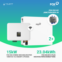 Fox ESS H3-15.0-Smart 15kW Hybridwechselrichter mit EK12 Hochvoltspeicherbatterie 11.52kWh