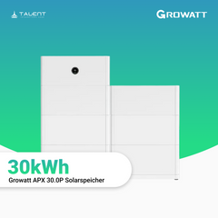 Growatt Komplettset - MID 30KTL3-XH 30kW Hybridwechselrichter 3-phasig & APX 30.0P Solarspeicher 30kWh (mit P2)
